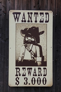 Western wanted criminal photo