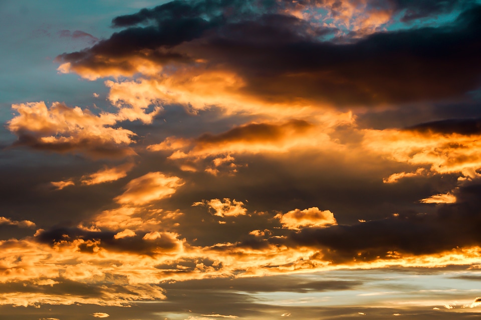 Shining sunset abendstimmung