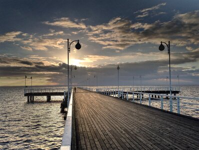 The pier the baltic sea lights
