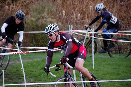 Speed competition cycling photo