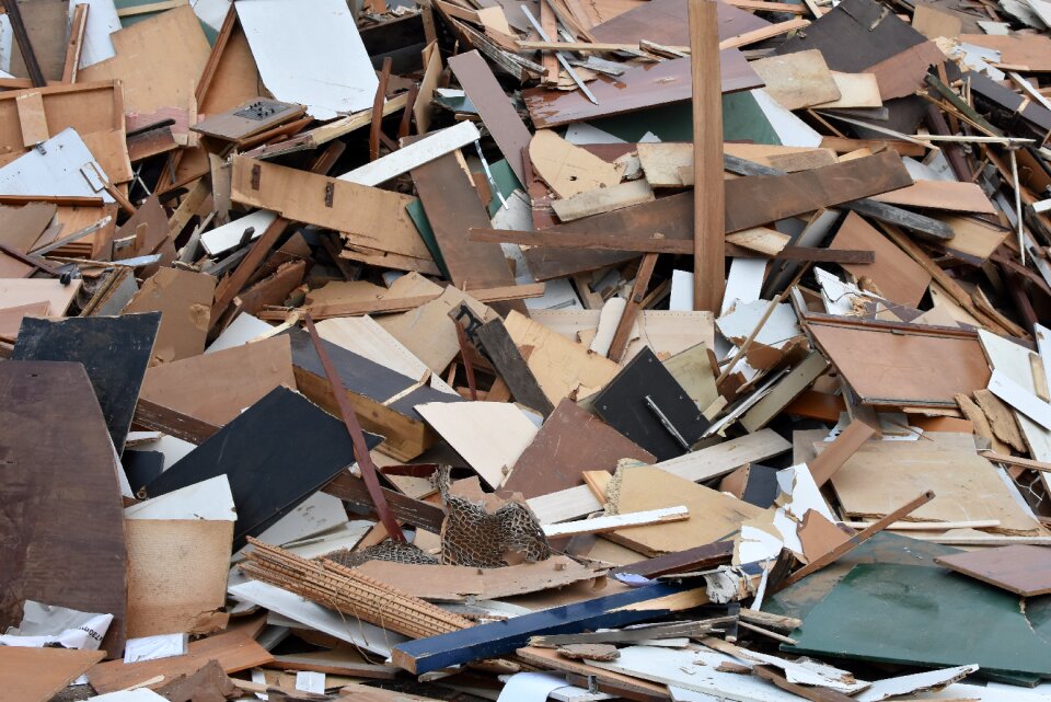 Wood scrap garbage