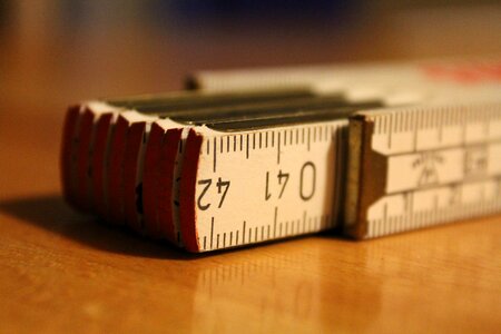 Tape measure meter number photo