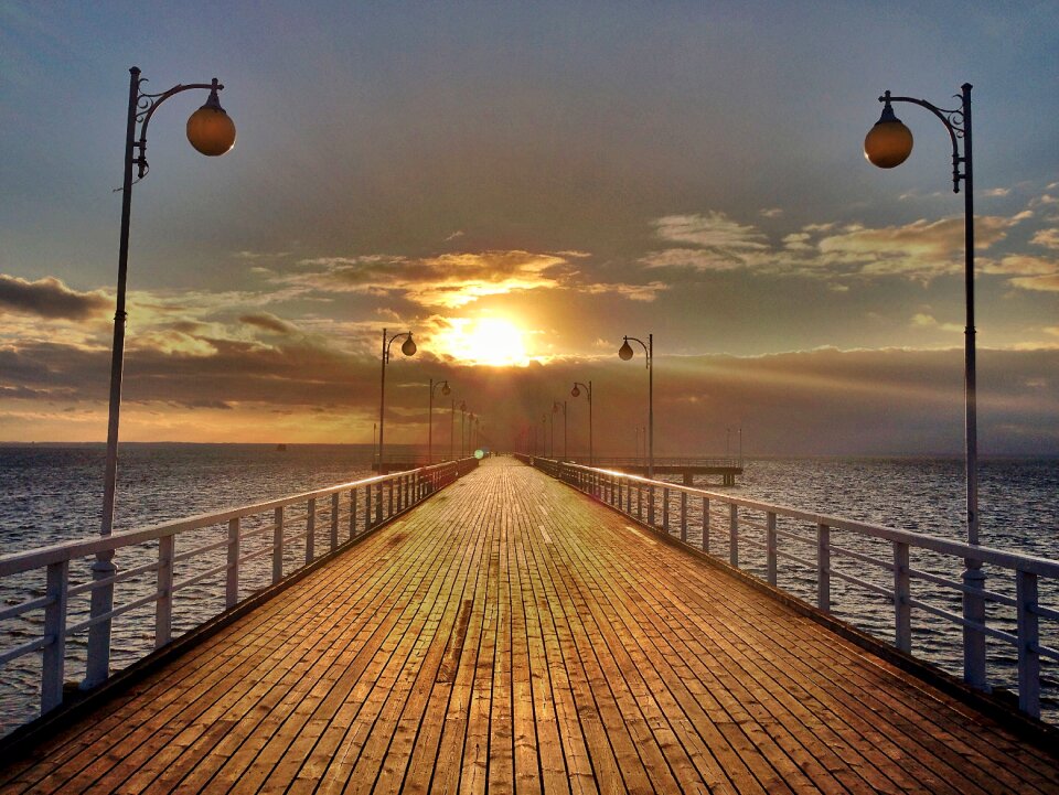 Lights sunser evening