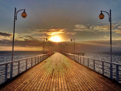 Lights sunser evening