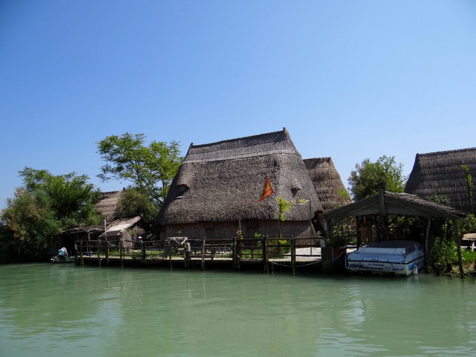 Fisherman's hut lagoon caorle