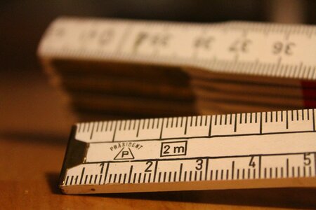 Tape measure meter number photo