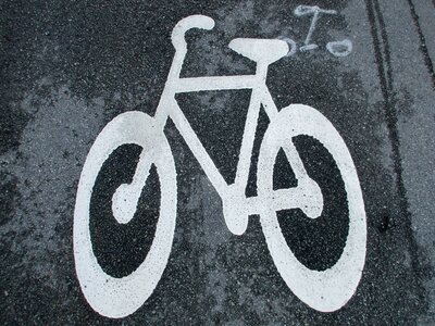 Painted road street