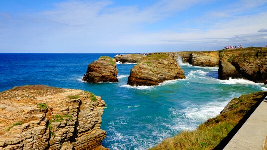 Sea rocks ribadeo photo