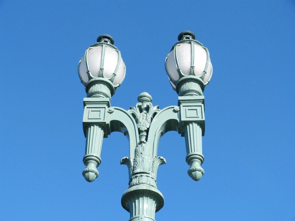 Street lamp art deco city lights photo