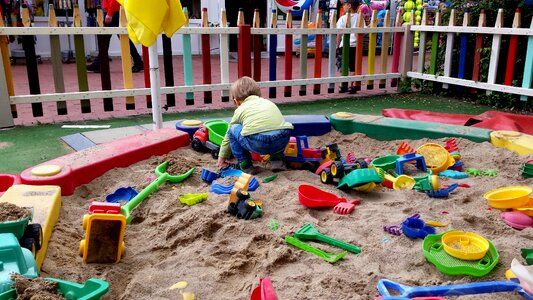 Colorful digging summer