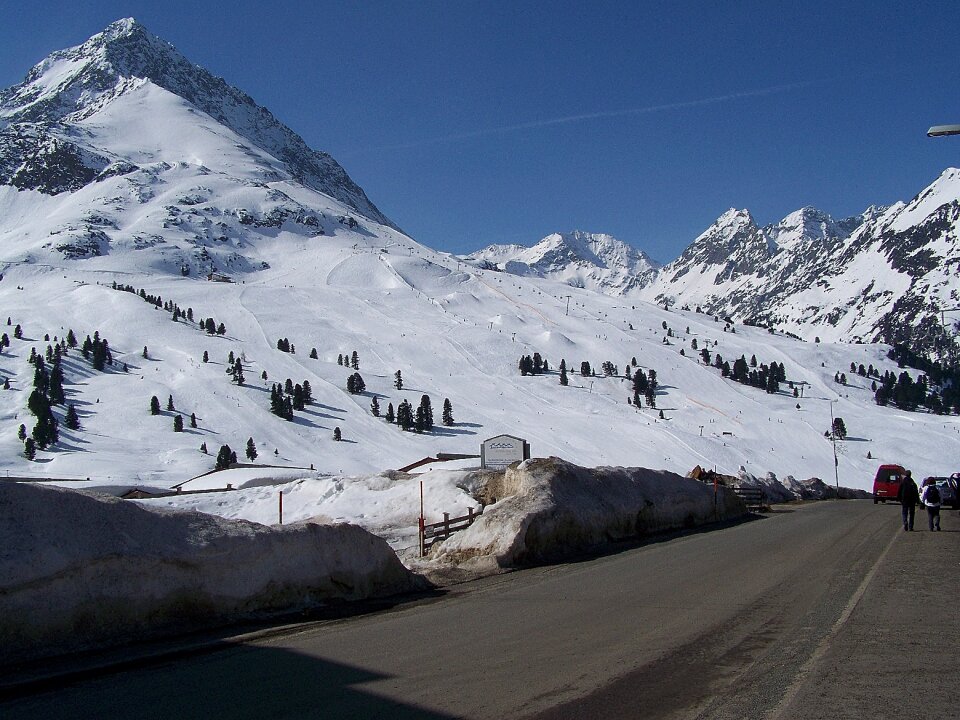 Austria ski run winter