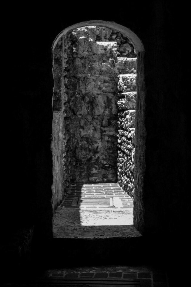 Old castle doors