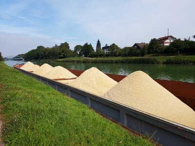 Transport of goods shipping piles