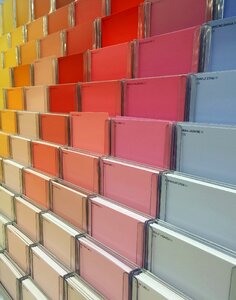 Paint swatches colours