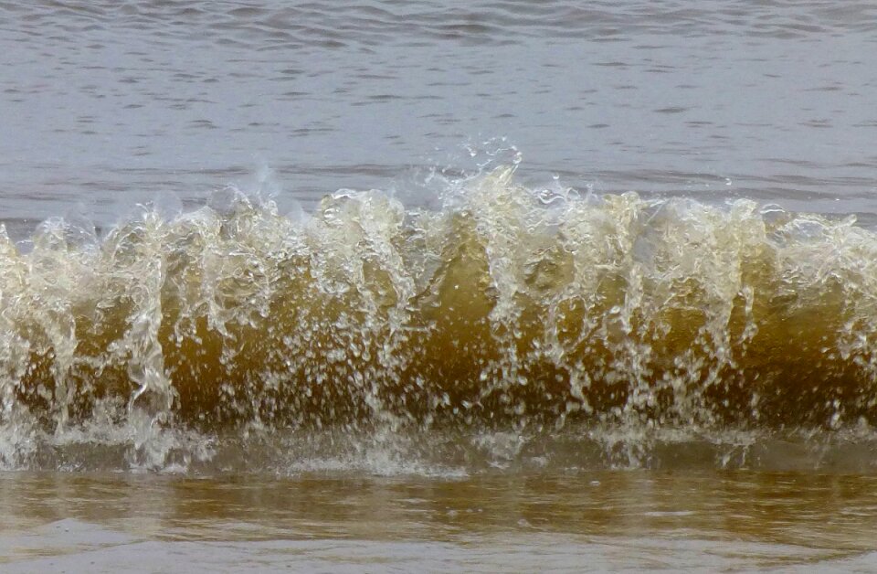 Beach spray river