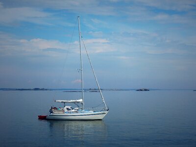 Calm finnish bay marine boat
