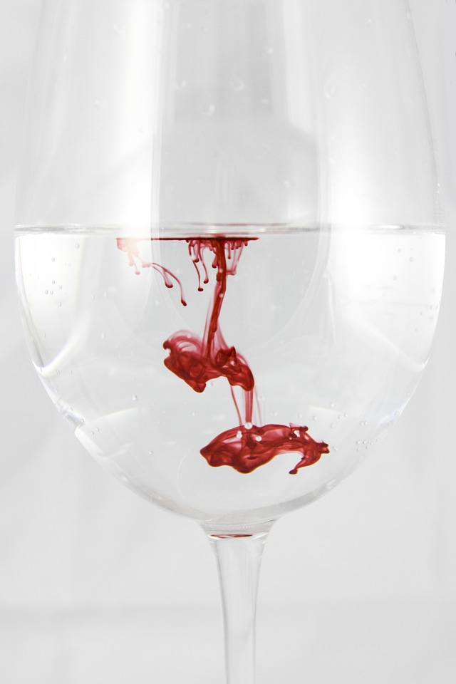 Ink blood red