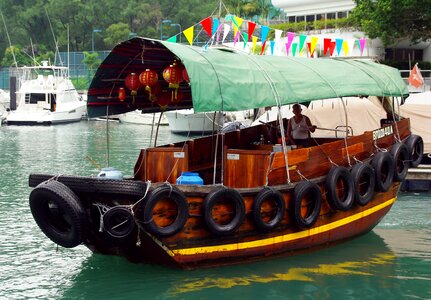 Victoria harbor port ship