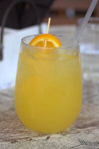 Drinks orange soft drink