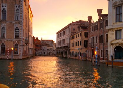 Evening river photo