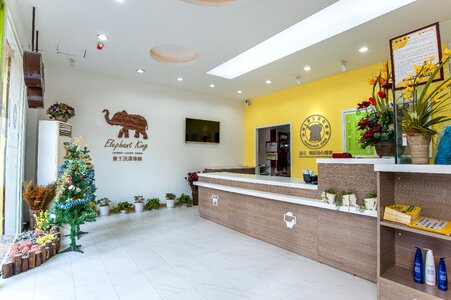 Indoor design the front desk