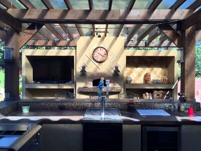 Copper patio stone