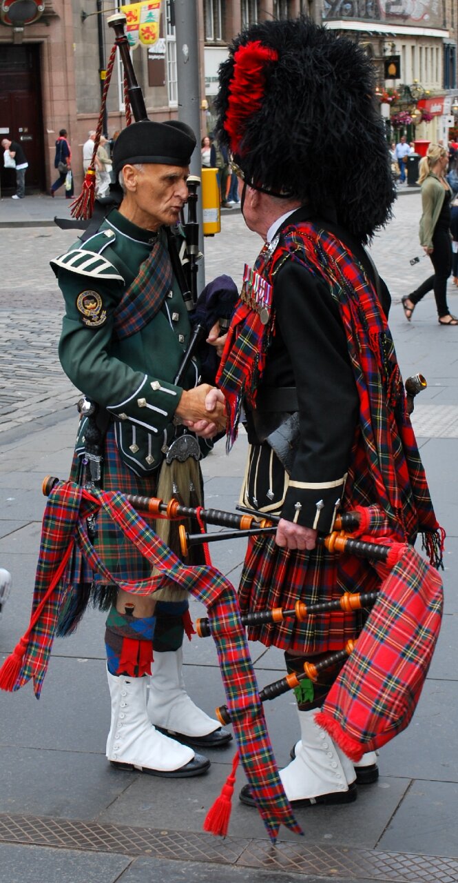 Bagpipe musical instrument street musicians