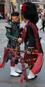 Bagpipe musical instrument street musicians photo