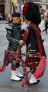 Bagpipe musical instrument street musicians