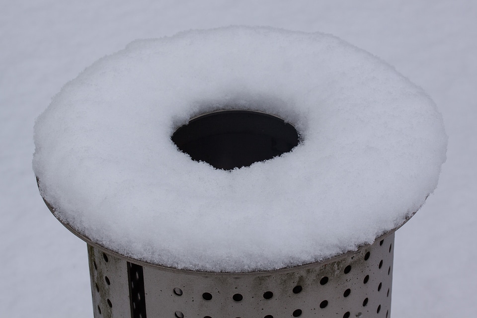 Round white black
