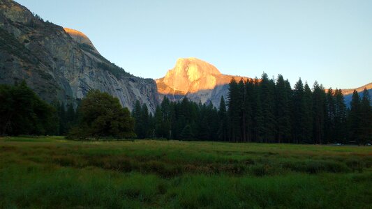 Landscape dusk evening