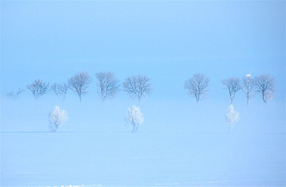 Landscape frost scandinavia