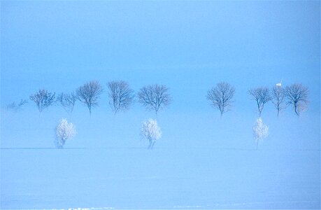 Landscape frost scandinavia