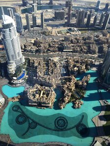 Burj khalifa dubai overlooking the