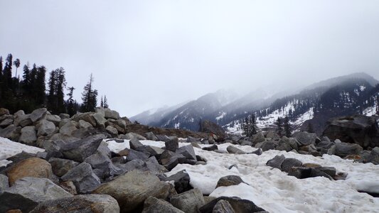 Fog landscape manali