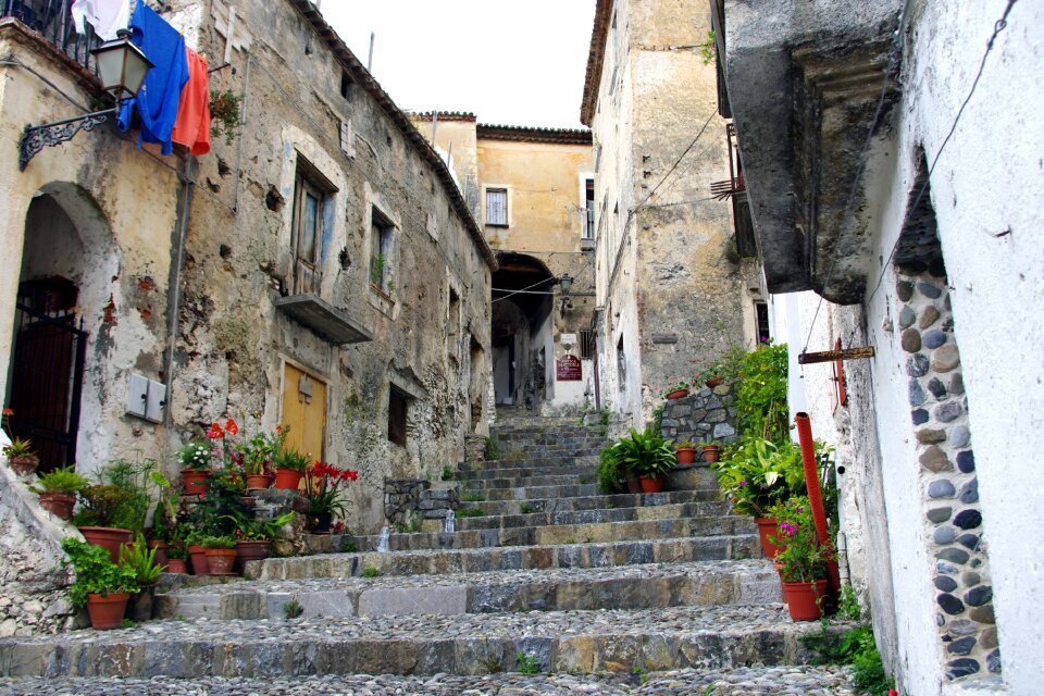 Old houses town village