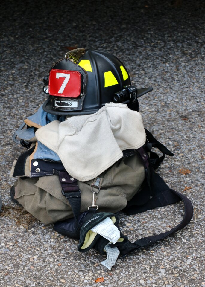 Fire uniform helmet