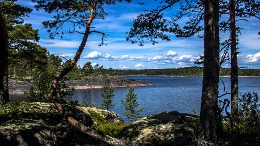 Lake landscape water