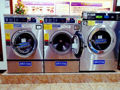 Washing machine laundromat laundry photo
