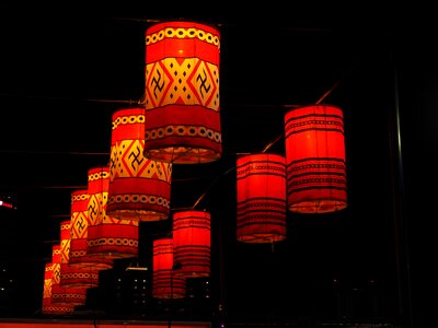 燈 long lantern red photo