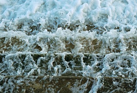 Sea flowing liquid photo