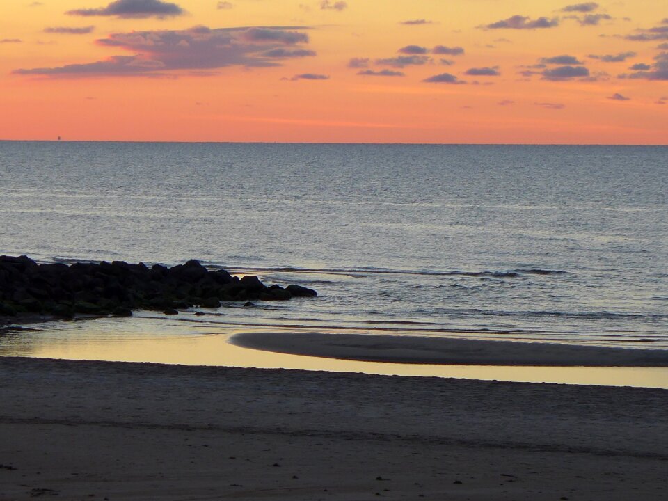 Ocean relaxation sunset