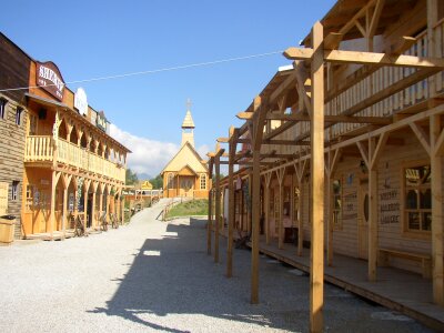 Wooden architecture west photo