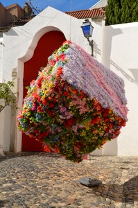 Artwork outside art flowers