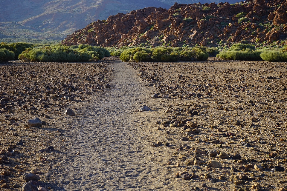 Desert lava lava flow