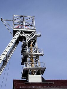 Steel scaffolding visitors museum photo