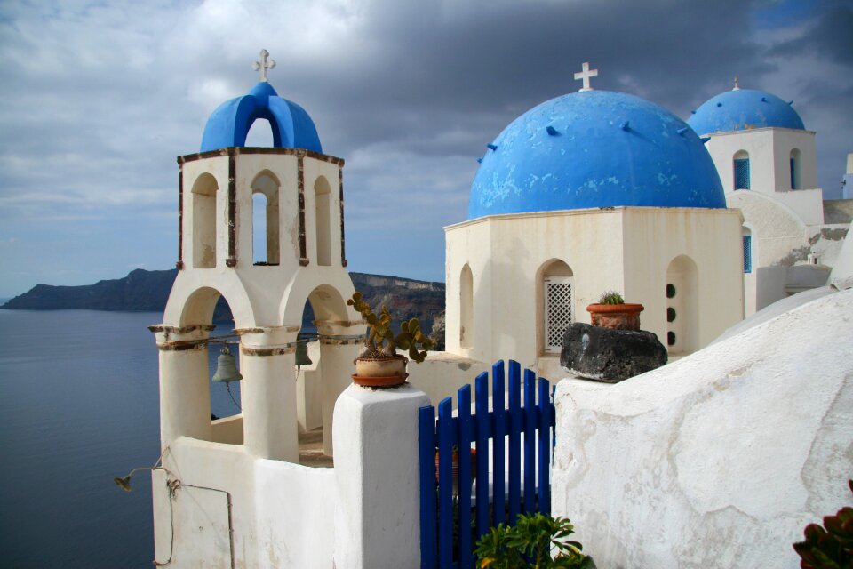 Cyclades greek island white houses