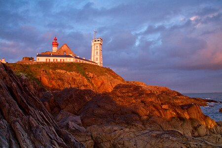 Atlantic coast france sunset photo