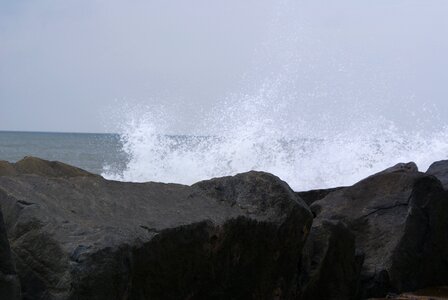 North sea wave scandinavia photo