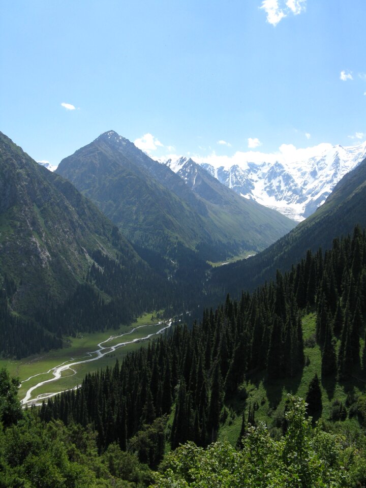 Landscape mountain snow